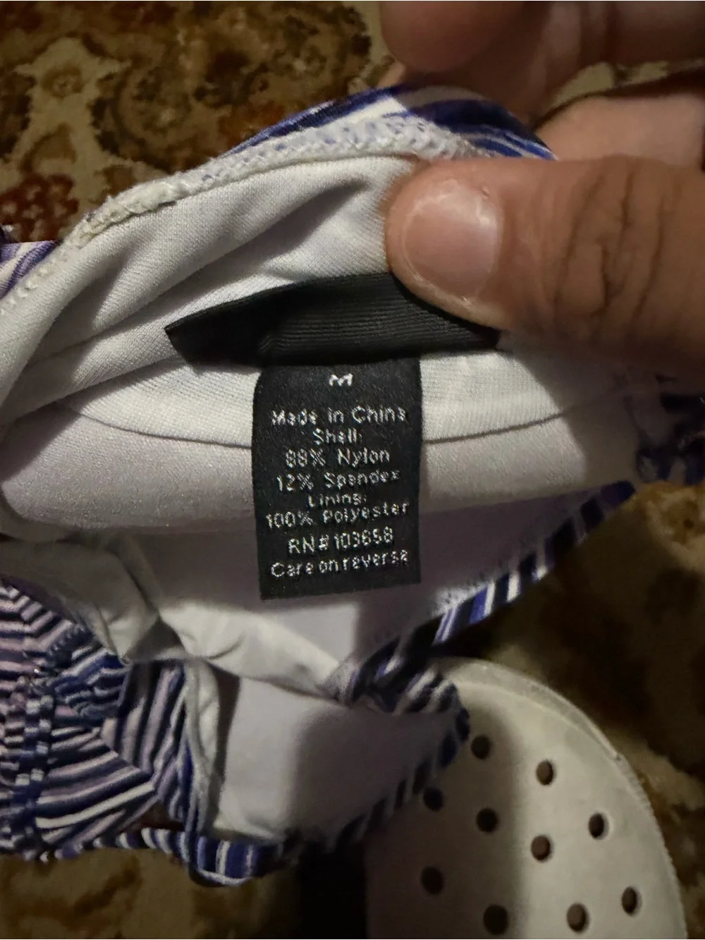 APT. 9 Multi-Color Striped Ruched Tankini Top - Picture 3 of 3